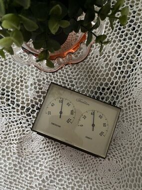 Vintage Sears, Roebuck & Co Thermometer & Hygrometer